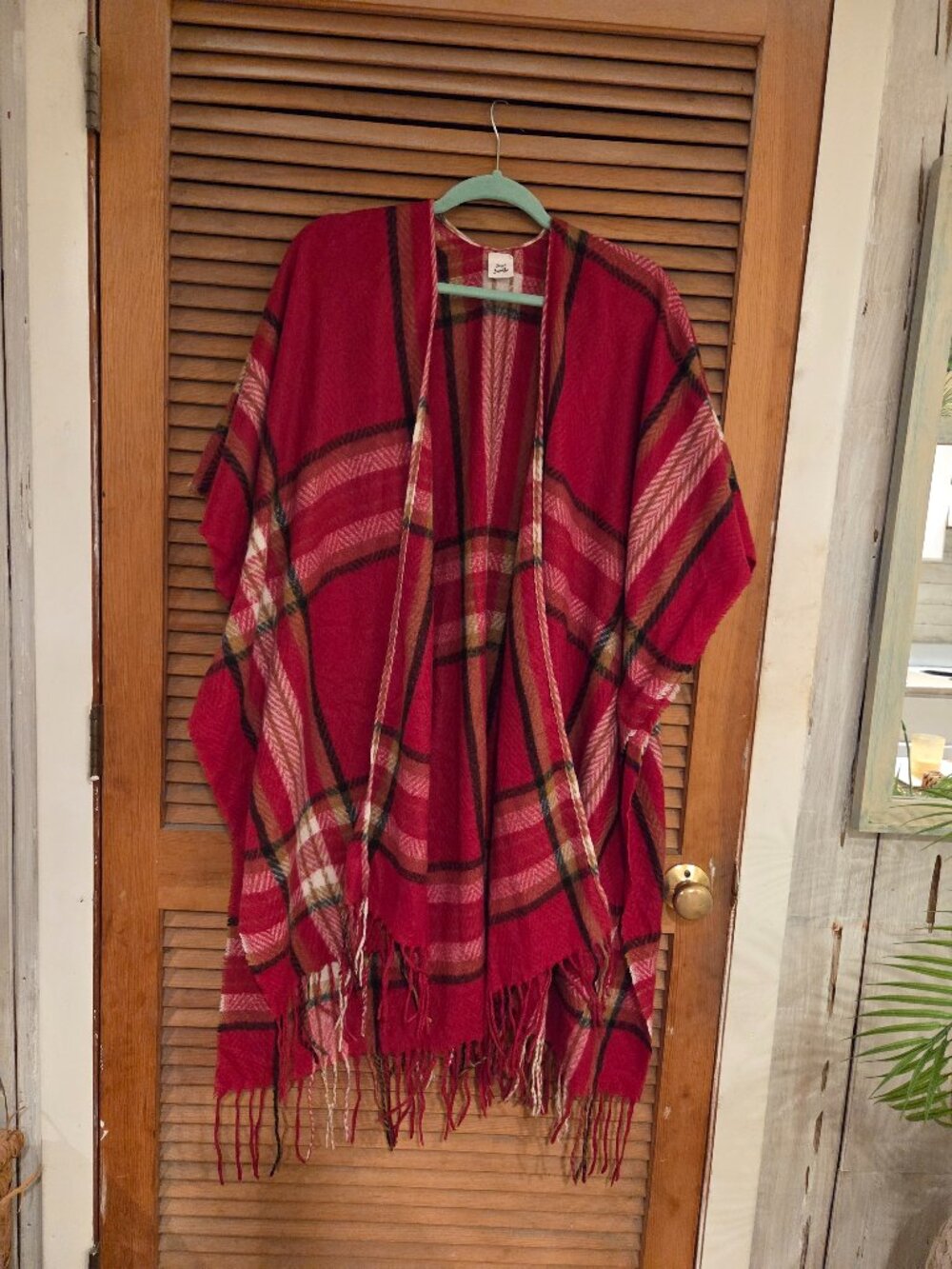 very soft and cozy poncho/cape